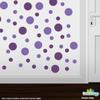 Purple/Lavender Vinyl Wall Stickers - 2 & 4 inch Circles (60 Decals) view 2
