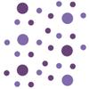 Purple/Lavender Vinyl Wall Stickers - 2 & 4 inch Circles (60 Decals) view 3