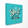 Stupell Industries The The Best Way Out Inspirational Blue Word Design Canvas, Multi-Color view 1