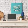 Stupell Industries The The Best Way Out Inspirational Blue Word Design Canvas, Multi-Color view 4