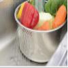 Characin Stainless Steel Dishpan Basin Dish Washing Bowl Bucket Basket Portable Tub Rack (D Shape) view 2