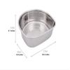 Characin Stainless Steel Dishpan Basin Dish Washing Bowl Bucket Basket Portable Tub Rack (D Shape) view 4