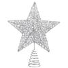 Christmas Tree Star Topper Lights,Xmas Tree Glittered Tree-top with Led Party Home Decor,Silver (Silver 1) view 2