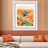 INVIN ART Framed Canvas Art Giclee Print The Valley of the Creuse at Fresselines, 1889 by Claude Monet Wall Art Living Room Home Office Decorations(Modern Simple White Frame with Mat,20"x24") view 2