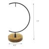SGrace Ornament Display Stand Holder Home Wedding Decoration Rack for Hanging Glass Globe Air Plant Flower Pot Stand Iron Pothook Stand Terrarium Witch Ball (0.5) view 3