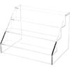 Plymor Clear Acrylic 4-Step Open Front Display Stairs, 10.5" W x 7.25" D x 7.25" H view 1