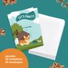 Desert Cactus Corgi Happy Birthday Invitations Style 1 Invite Cards (10 Count) With Envelopes Boys Girls Kids Party (10ct) view 2