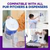 PUR Water Pitcher & Dispenser Replacement Filter 4-Pack, Genuine PUR Water Filter, 2-in-1 Powerful and Faster Filtration, 8-Month Value, Blue (PPF900Z4) view 4
