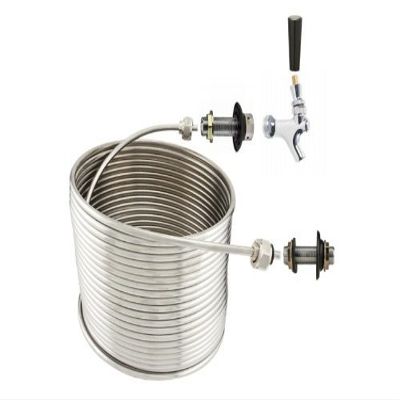 NY Brew Supply Jockey Box 1 Tap Coil Kit - 5/16" x 70' Left Hand Coil