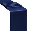 SINSSOWL 50 Navy Blue Chair Sashes Satin Chair Bows for Wedding Birthday Party Fiesta Restaurant Decor - 7x108 Inches Chairs Ribbons Ties Fitted Banquets Folding Chairs Decorations view 4