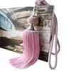 1 Pair Crystal Beaded Curtain Tassel Holdbacks Fashion Tassels Curtain Rope Tiebacks Curtain Buckle (Pink) view 1