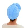 Adela Women Super Soft Absorbent Bath Towel Wrap Shower Skirt and Hair Drying Turban, Blue view 4
