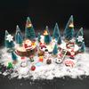 EMiEN 45 PCS Miniature Christmas Ornament,Kits for DIY Dollhouse,Fairy Garden,Mini Snowman, for Christmas Party Decoration,Micro Landscape Accessories view 1