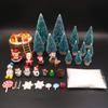 EMiEN 45 PCS Miniature Christmas Ornament,Kits for DIY Dollhouse,Fairy Garden,Mini Snowman, for Christmas Party Decoration,Micro Landscape Accessories view 2