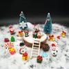 EMiEN 45 PCS Miniature Christmas Ornament,Kits for DIY Dollhouse,Fairy Garden,Mini Snowman, for Christmas Party Decoration,Micro Landscape Accessories view 3