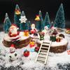 EMiEN 45 PCS Miniature Christmas Ornament,Kits for DIY Dollhouse,Fairy Garden,Mini Snowman, for Christmas Party Decoration,Micro Landscape Accessories view 4
