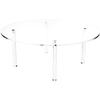 Plymor Clear Acrylic Round 4-Leg Display Riser, 8" H x 20" W view 1