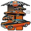 Chevelle Hot Rod Car Metal Cut Out Garage Shop Art by Bernard Oliver view 1