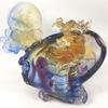 Amore Jewell Dragon Blessing Fengshui Decoration Ornament Gift for Home & Office (Liuli Crystal Glass) view 1