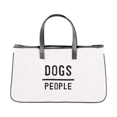 Santa Barbara Design Studio Face to Face Canvas Tote, Large, Dogs/People
