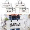 Santa Barbara Design Studio Face to Face Canvas Tote, Large, Dogs/People view 2