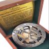 Brass Nautical - 5 inches Large Sundial Compass in Rosewood Case Top Grade Calibrated Vintage Gift view 2
