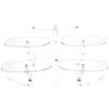 Plymor Clear Acrylic Adjustable 5-Item Display Riser, 10.25" H x 25.5" W x 20" D view 1