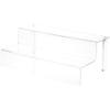 Plymor Clear Acrylic 2-Step Display Stairs, 6.25" H x 18" W x 10.5" D view 1