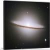 ARTCANVAS Sombrero Galaxy Hubble Telescope Messier 104 Canvas Art Print Stretched Framed Painting Picture Poster Giclee Wall Decor - 40" x 26" (0.75" Deep) view 1