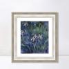 INVIN ART Framed Canvas Art Giclee Print Iris, 1914-1917 by Claude Monet Wall Art Living Room Home Office Decorations(Classic Silver Frame with Mat,20"x24") view 1