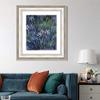 INVIN ART Framed Canvas Art Giclee Print Iris, 1914-1917 by Claude Monet Wall Art Living Room Home Office Decorations(Classic Silver Frame with Mat,20"x24") view 2