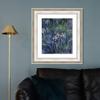 INVIN ART Framed Canvas Art Giclee Print Iris, 1914-1917 by Claude Monet Wall Art Living Room Home Office Decorations(Classic Silver Frame with Mat,20"x24") view 3