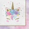 Unicorn Party Supplies Birthday Decorations, Baby Unicorn Party Favors and More Printed Luncheon Paper Napkins, Box of 192 view 1