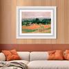 INVIN ART Framed Canvas Art Giclee Print Haystack at Giverny, 1886 by Claude Monet Wall Art Living Room Home Office Decorations(Modern Simple White Frame with Mat,20"x24") view 2