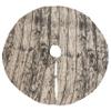 Natural Beige Printed Wood Tree Skirt, 58" Round, 60% Cotton - 40% Polyester, (1 Piece). view 1