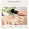 Ling's moment 6pcs Wedding Wrist Corsage Artificial Flowers, Girl/Mother Homecoming Prom Corsages Wristlet Dcor, etc. White Ivory view 4