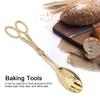 Fdit Bread Serving Tongs Elegant Vintage Style Food Clamp for Buffet Table Zinc Alloy Gold 8.7 Inch 1 Piece view 4