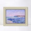 INVIN ART Framed Canvas Art Giclee Print Shadows on the Sea at Pourville (1882) by Claude Monet Wall Art Living Room Home Office Decorations(Beige Color Frame with Linen Liner,20"x24") view 1