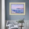 INVIN ART Framed Canvas Art Giclee Print Shadows on the Sea at Pourville (1882) by Claude Monet Wall Art Living Room Home Office Decorations(Beige Color Frame with Linen Liner,20"x24") view 3