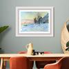 INVIN ART Framed Canvas Art Giclee Print Lavacourt under Snow, 1879 by Claude Monet Wall Art Living Room Home Office Decorations(Modern Simple White Frame with Mat,20"x24") view 3
