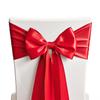 Pack of 50 Satin Red Chair Sashes for Wedding - SINSSOWL Chair Bows 7x108 Inches Chairs Ribbons Fitting Birthday Party Anniversary Bridal Shower Events Decorations view 1