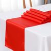 Pack of 50 Satin Red Chair Sashes for Wedding - SINSSOWL Chair Bows 7x108 Inches Chairs Ribbons Fitting Birthday Party Anniversary Bridal Shower Events Decorations view 3