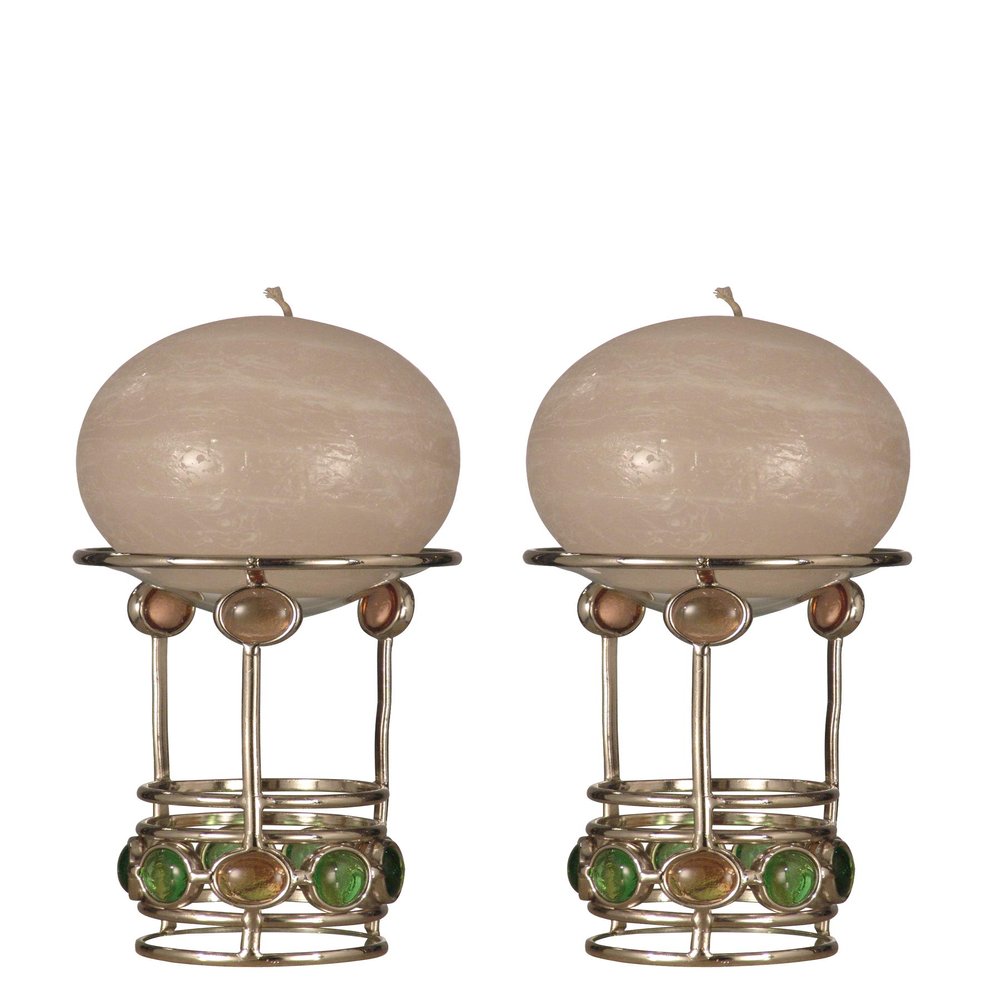 Dale Tiffany Pietro Warmer Candle Holder, 5.5-Inch, Gold/Amber