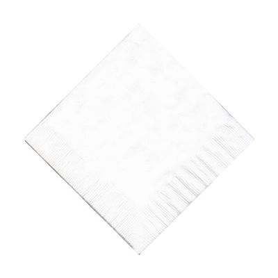 100 2-Ply Cocktail Personalized Napkins (White)