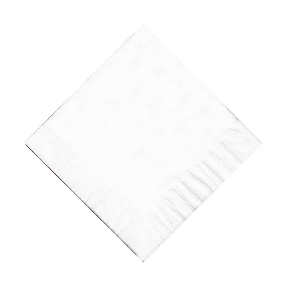 100 2-Ply Cocktail Personalized Napkins (White)