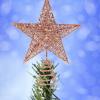 Amosfun Christmas Tree Topper Star Glitter Iron Tree Star Ornament for Holiday Decoration 7.87 X 6.69 X 1.57 Inches view 3