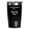 Kiss And Make Up Day novelty stainless steel tumbler 30 oz insulated funny weird holiday gifts, 20 oz tumblers gag gifts for men women view 2