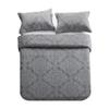 Travan 3-Piece King Quilt Set Quilted Bedspread Oversized Microfiber Lightweight Bedspread Coverlet Set with Shams Bedding Set for All Season, Grey, King view 2