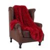 79x90inch Plush Wine Red Throw Blanket Cozy Warm Faux Fur Blanket Large Size Bed Couch Sofa Decorative Throw Blanket Luxury Blanket view 1