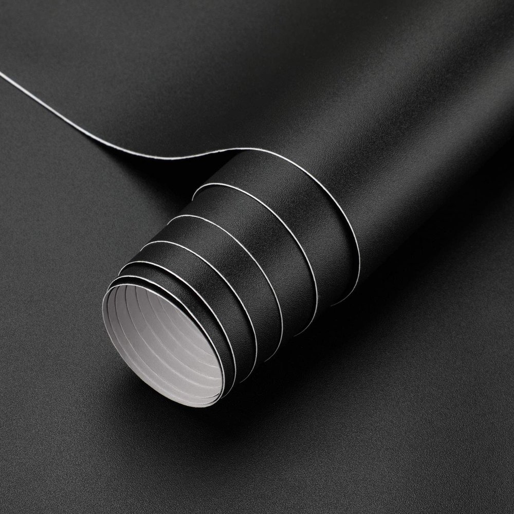 Oxdigi Black Contact Paper 23.6"x196" - Waterproof Peel & Stick Vinyl for Cabinets, Drawers